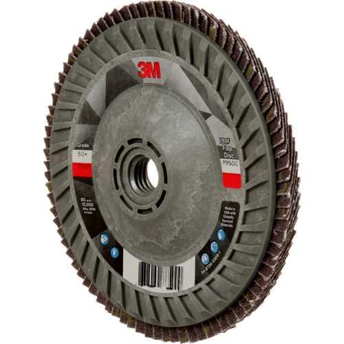 Disque &agrave; lamelles &agrave; changement rapide 769F, 5" x 5/8"-11, Type 29, Grain 60+, C&eacute;ramique Groupe Belzile Dickner