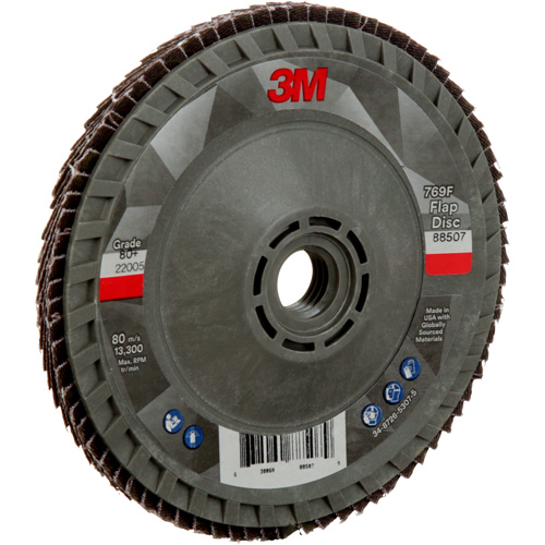 Disque &agrave; lamelles &agrave; changement rapide 769F, 4-1/2" x 5/8"-11, Type 29, Grain 80+, C&eacute;ramique Groupe Belzile Dickner