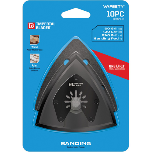 One Fit Oscillating Triangle Pad & Paper Variety Pack Groupe Belzile Dickner