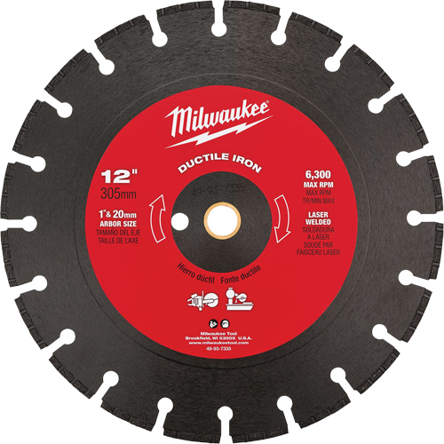 Lame de scie circulaire pour la fonte ductile, 12", Pour Fonte ductile Groupe Belzile Dickner
