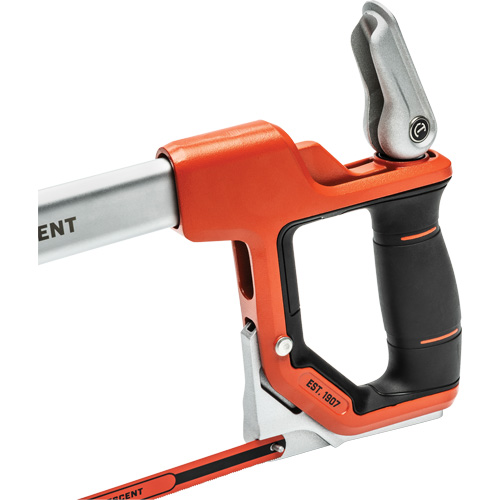 Scie &agrave; m&eacute;taux &agrave; tension rapide avec poign&eacute;e &agrave; double mat&eacute;riau, 12", Prise Ergonomique Groupe Belzile Dickner