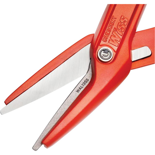 Cisaille d'&eacute;tain en aluminium dentel&eacute; de 13" avec poign&eacute;e tremp&eacute;e, Longueur de coupe de 3", Coupe Droit Groupe Belzile Dickner