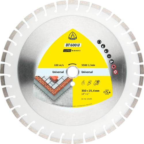 DT 600 U Supra Large Diamond Cutting Blades Groupe Belzile Dickner