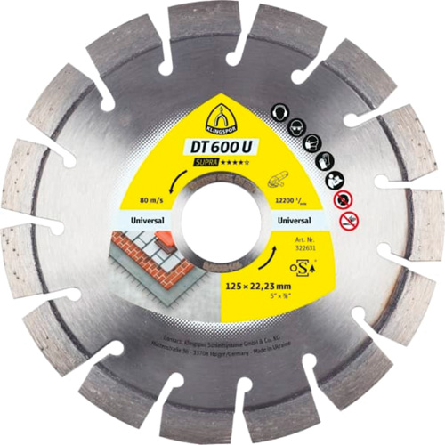Grandes lames au diamant DT 600 U Supra Groupe Belzile Dickner
