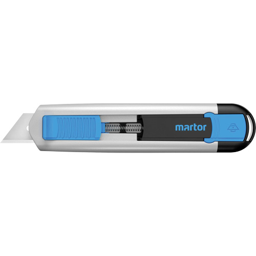Couteau r&eacute;tractable SECUNORM 525 avec lame trap&eacute;zoidale no 99, 21 mm, Robuste, Prise en Aluminium Groupe Belzile Dickner
