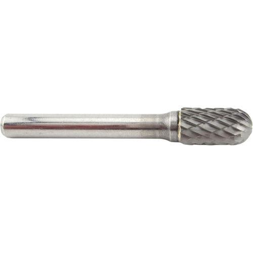 Cylinder Shape Radius End Carbide Shipyard Bur, SC-3, 3/8" Dia., 3/4" Depth of Cut Groupe Belzile Dickner