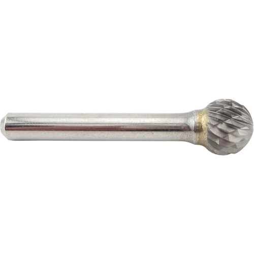 Ball Shape Carbide Shipyard Bur, SD-5, 1/2" Dia., 1/4" Shank, 7/16" Depth of Cut Groupe Belzile Dickner