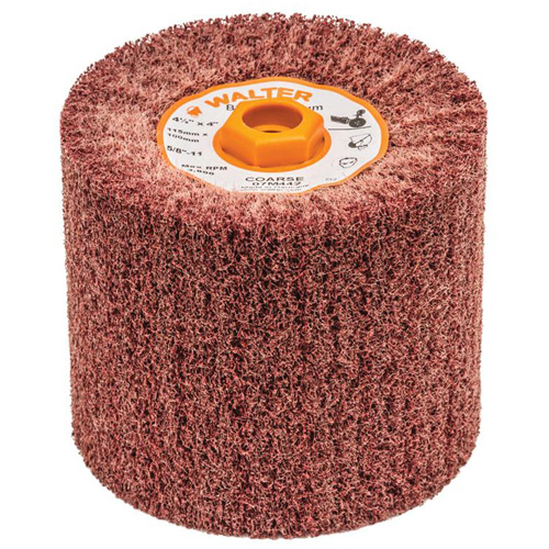 Tambour de conditionnement de surface Blendex, 4-1/2" dia. x 4" la, 5/8"-11 Arbre, Grain Cors&eacute; Groupe Belzile Dickner