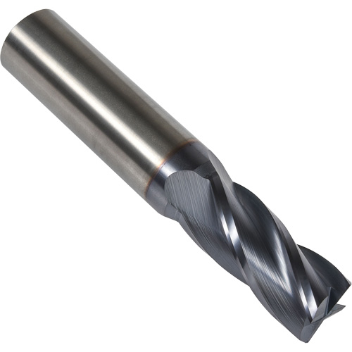 S234 30° Square End Mill, 1/16" Dia., 1-1/2" L, 4 Flutes, 1/8" Shank, Carbide Groupe Belzile Dickner