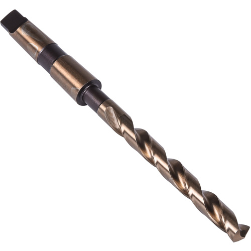 Heavy Duty Taper Shank Drill Bit, 9/16", High Speed Cobalt, 4-7/8" Flute, 135° Point Groupe Belzile Dickner