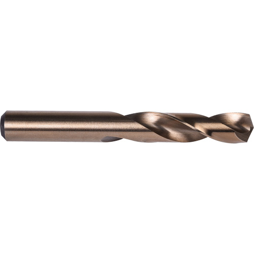 Stub Length Drill Bit, H, High Speed Cobalt, 1-1/2" Flute, 135° Point Groupe Belzile Dickner