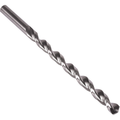 Extra Length Parabolic Flute Drill Bit, 1/4", High Speed Steel, 9" Flute, 135° Point Groupe Belzile Dickner