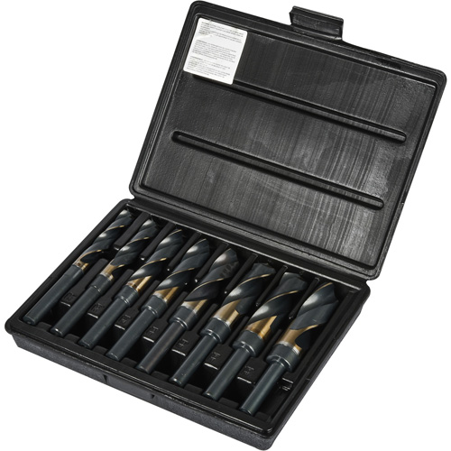 Reduced Shank Silver & Deming Drill Bit Set, 8 Pieces, High Speed Cobalt Groupe Belzile Dickner