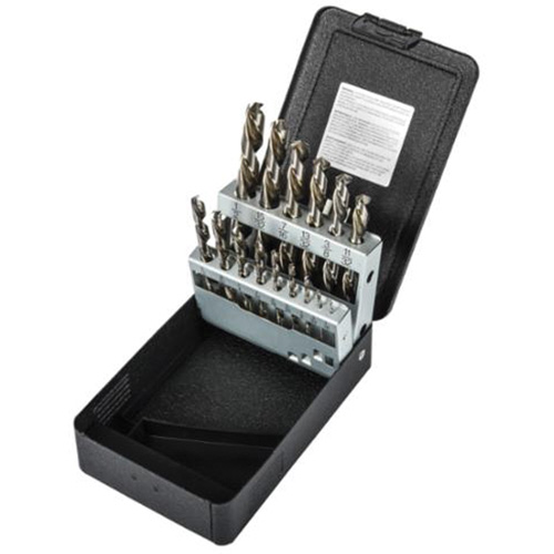 Jobber Length Drill Bit Set, 15 Pieces, High Speed Steel Groupe Belzile Dickner