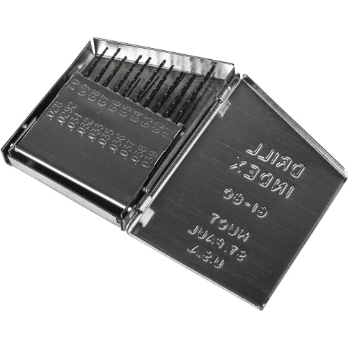 Jeu de forets s&eacute;rie courte combin&eacute;s robustes, 20 morceaux, Acier rapide Groupe Belzile Dickner