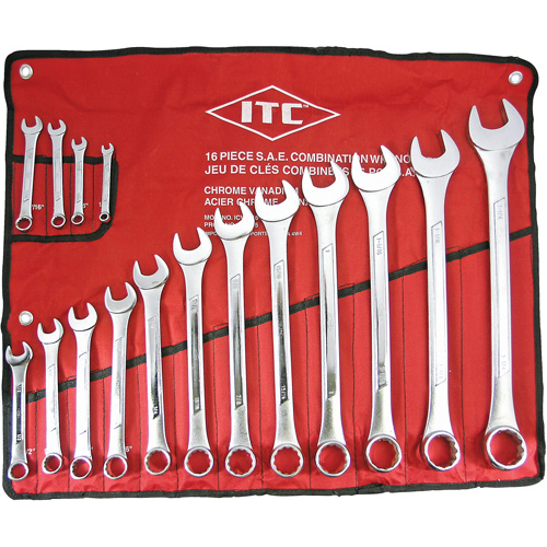 ICW-16 Professional Raised Panel Wrench Set, Combination, 16 Pieces, Imperial Groupe Belzile Dickner
