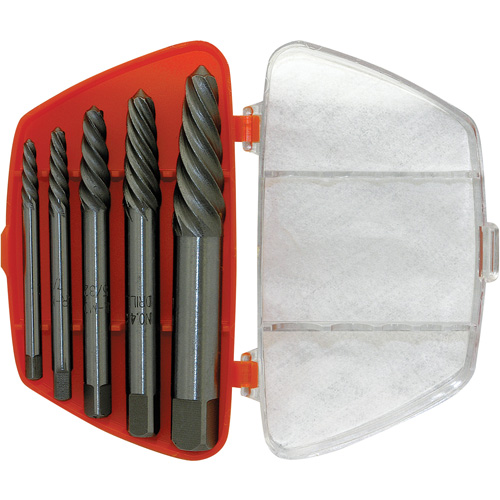 Jeu d'extracteurs en spirale ISE-5 5 mcx, Chrome molybdenum Groupe Belzile Dickner