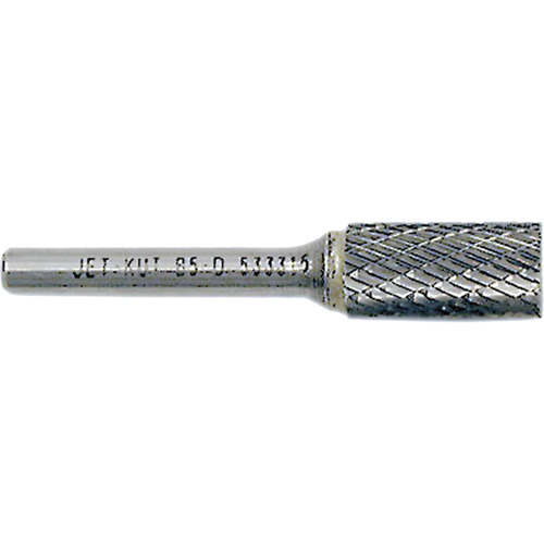 End-Cut Cylindrical Burr, 5/8" Dia., 1/4" Shank, 1" Depth of Cut Groupe Belzile Dickner
