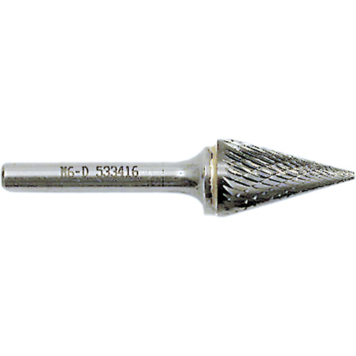 Fraise conique M4-D JET-KUT, 3/8" dia., 1/4" Tige, 5/8" Prof. de la coupe Groupe Belzile Dickner