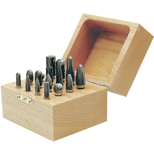 Jeu de fraises au carbure CBK-16 dans un coffret en bois, 16 morcea Groupe Belzile Dickner
