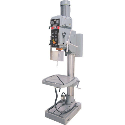 Variable Speed Gearhead Drill Presses, 5/8" Chuck, 2 Speed(s), 22" W x 22" L, #4 Morse Groupe Belzile Dickner
