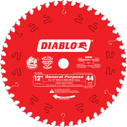 Lames de scie - Usage universel, 12", 44 dents, Pour Bois Groupe Belzile Dickner
