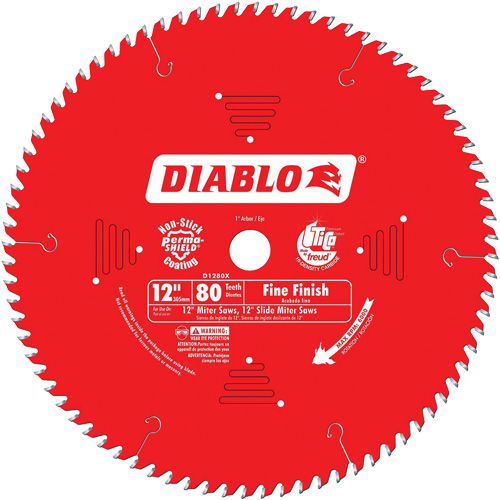 Lames de scie pour entrepreneur - Lames de scie finition fine, 12", 80 dents, Pour Bois Groupe Belzile Dickner