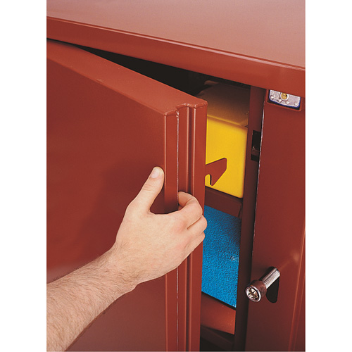 Jobsite Shelf Cabinet, Steel, 47.5 Cubic Feet, Red Groupe Belzile Dickner