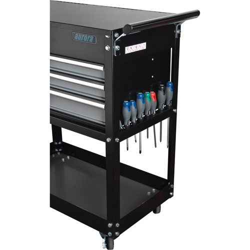 Chariot utilitaire, 4 tiroirs, 18" lo x 33" la x 39" h, Noir Groupe Belzile Dickner