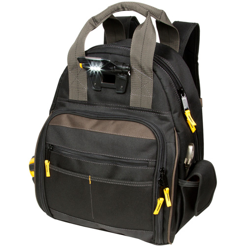 Techgear 53-Pocket Tool Backpack, 16" L x 13-1/4" W, Black, Polyester Groupe Belzile Dickner