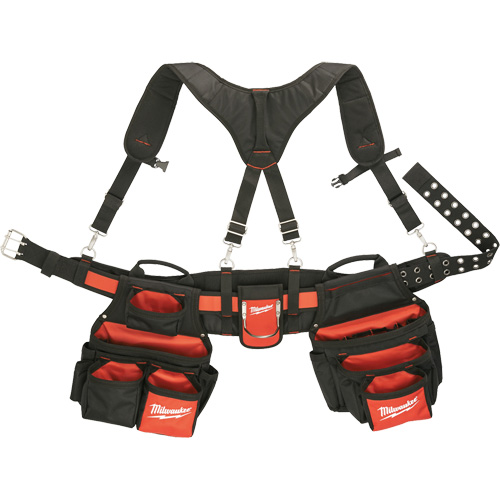 Ceinture de travail a/m&eacute;canisme de suspension pour entrepreneur, Nylon, Noir Groupe Belzile Dickner