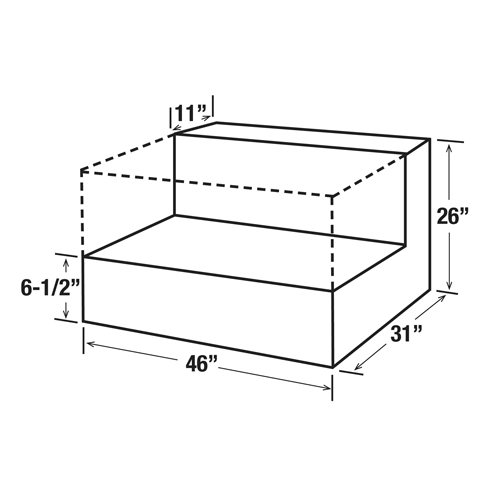 R&eacute;servoir de transfert pour carburant en acier, Acier, Capacit&eacute; 85 gal., Noir Groupe Belzile Dickner
