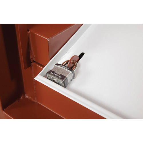 Field Office Jobsite Box, 33" W x 63" D x 80" H, Steel, Red Groupe Belzile Dickner