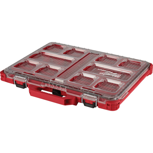 Packout Low-Profile Organizer, 19-3/4" x 16-2/5" x 2-1/2", Black/Red Groupe Belzile Dickner