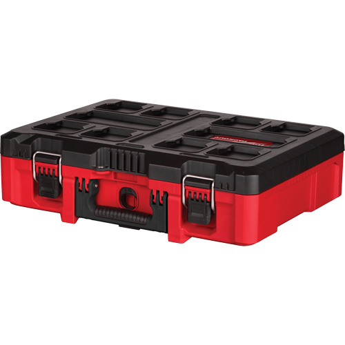 Coffre &agrave; outils avec partitions ajustables Packout, 20-7/10" x 15-1/5" x 6-1/5", Noir/Rouge Groupe Belzile Dickner