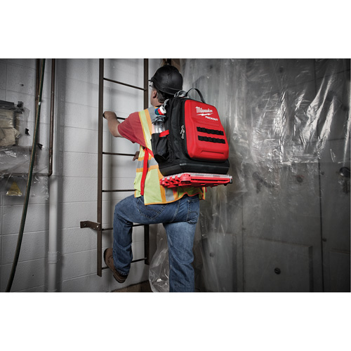 Packout Backpack, 15-3/4" L x 11-4/5" W, Black/Red, Ballistic Groupe Belzile Dickner