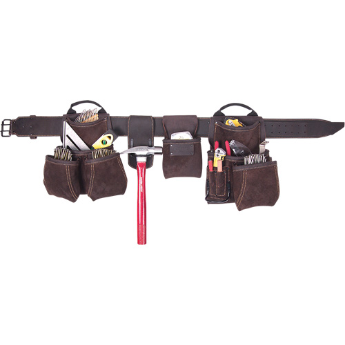 Ceintures &agrave; outils de luxe pour entrepreneur, Cuir, Havane Groupe Belzile Dickner