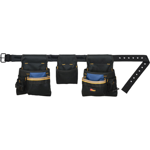Deluxe Tool Belt Combo, Polyester, Black Groupe Belzile Dickner