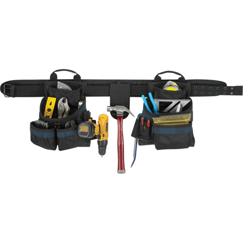 Ceinture &agrave; outils pour &eacute;lectricien, Polyester, Noir Groupe Belzile Dickner