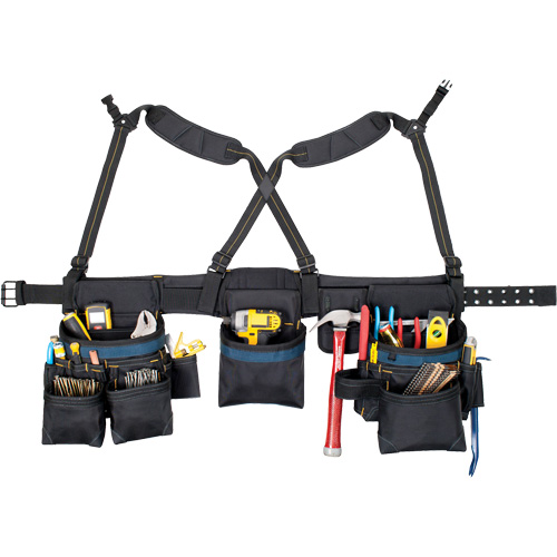 Ceinture &agrave; outils pour menuisier, Polyester, Noir Groupe Belzile Dickner