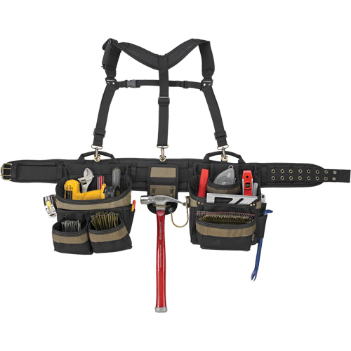 Deluxe Tool Belt, Polyester, Black Groupe Belzile Dickner