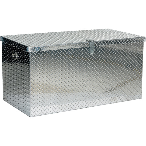 Aluminum Treadplate Portable Tool Box, 25-1/16" D x 49-1/4" W x 24" H, Silver Groupe Belzile Dickner