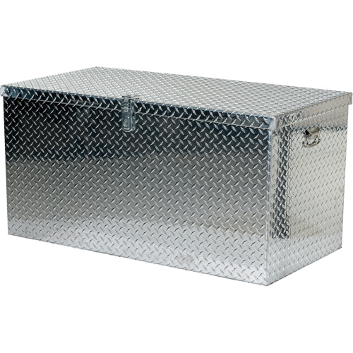 Aluminum Treadplate Portable Tool Box, 25-1/16" D x 49-1/4" W x 24" H, Silver Groupe Belzile Dickner