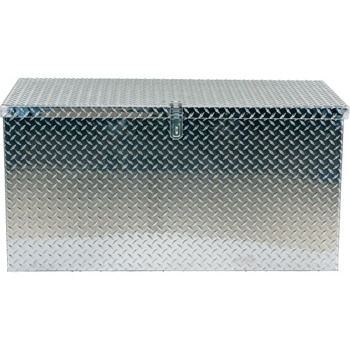 Aluminum Treadplate Portable Tool Box, 25-1/16" D x 49-1/4" W x 24" H, Silver Groupe Belzile Dickner