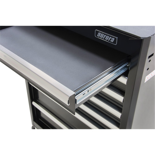 Industrial Tool Cart, 7 Drawers, 27" W x 18-3/4" D x 39" H, Black Groupe Belzile Dickner