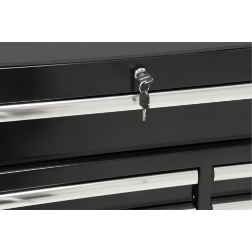 Chariot &agrave; outils industriel, 11 tiroirs, 41" la x 18-3/4" p x 39-1/3" h, Noir Groupe Belzile Dickner