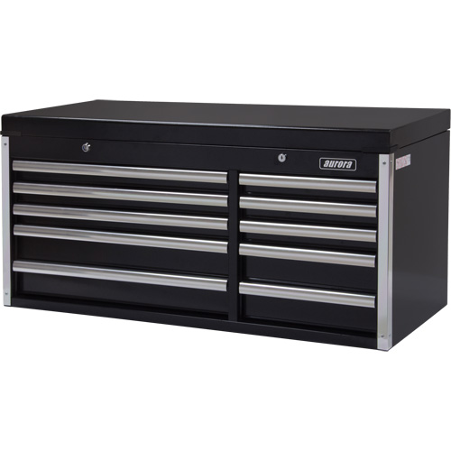 Industrial Tool Chest, 41" W, 10 Drawers, Black Groupe Belzile Dickner