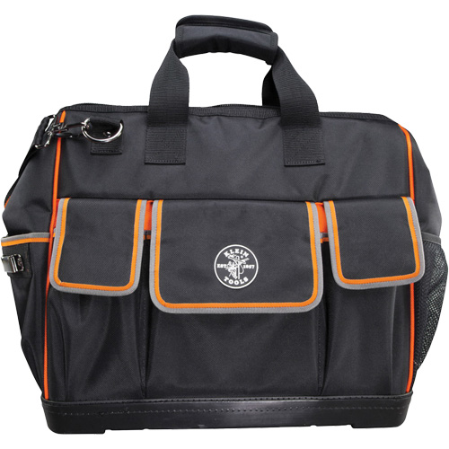 Sac &agrave; outils avec grande ouverture Tradesman Pro, Nylon balistique, 42 pochettes, Noir Groupe Belzile Dickner