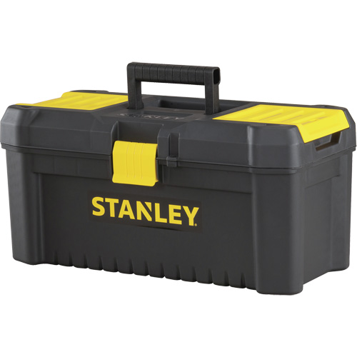 Coffre &agrave; outils avec plateau Essential, 16" la x 8" p x 7-3/10" h, Noir/Jaune Groupe Belzile Dickner