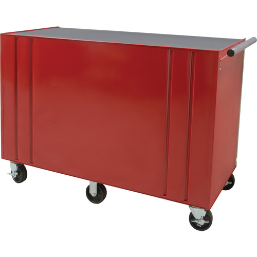 Chariot &agrave; outils industriel, 12 tiroirs, 56" la x 24-1/2" p x 38-1/8" h, Rouge Groupe Belzile Dickner